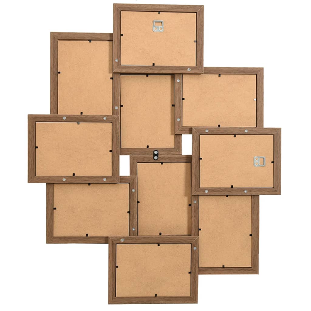 Vidaxl Photo Cadre pour 10x (13x18 cm) Photo MDF Lichtbruin