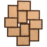 Vidaxl photo frame for 10x (10x15 cm) Photo MDF Dark Bruin