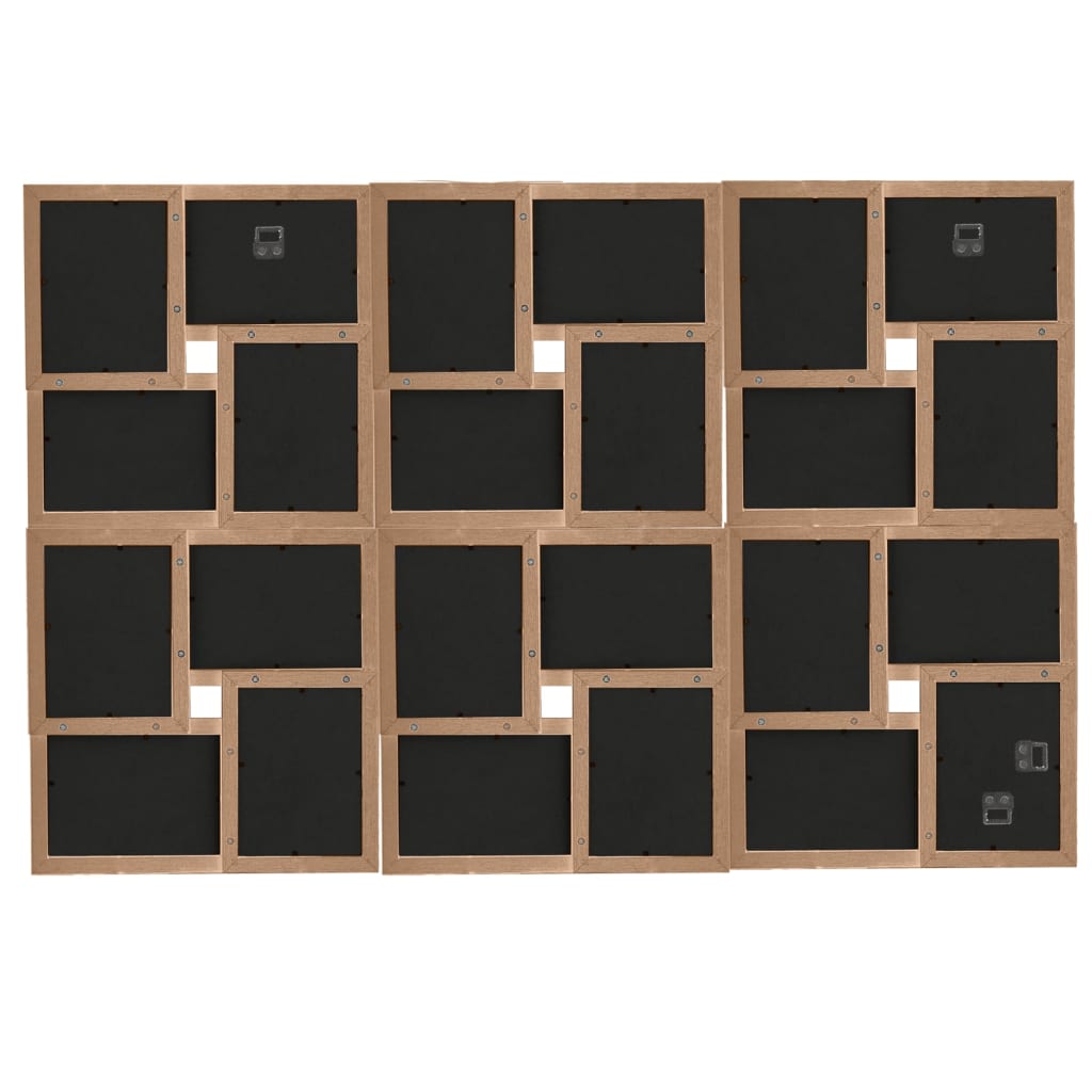 Vidaxl photo frame for 24x (13x18 cm) Photo MDF Lichtbruin