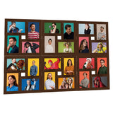 Vidaxl Photo Cadre pour 24x (10x15 cm) Photo MDF Brown foncé