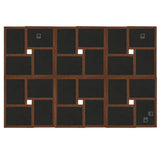 Vidaxl photo frame for 24x (13x18 cm) Photo MDF dark brown
