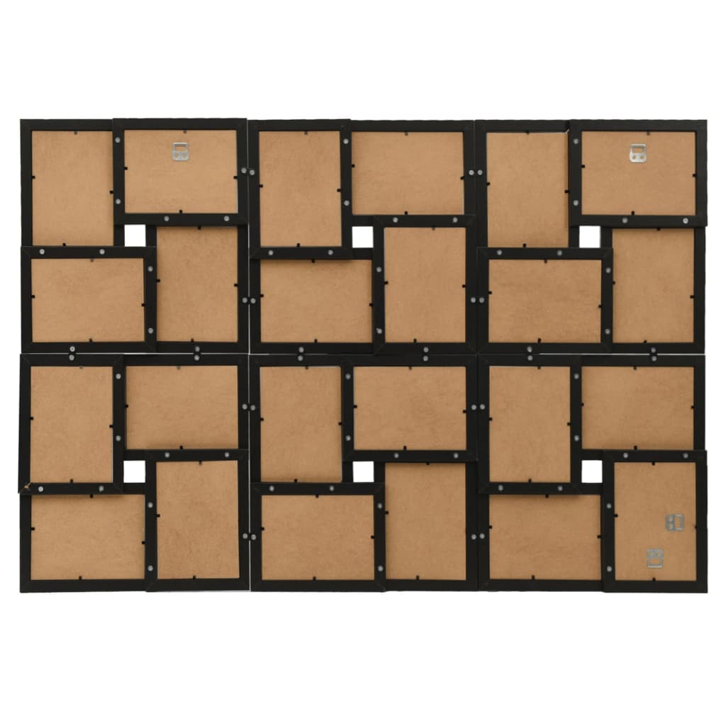 Vidaxl photo frame for 24x (13x18 cm) Photo MDF Black