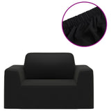 Vidaxl Bankhoes Stretch Polystery Jersey Black