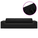 Vidaxl four -seater bank cover Stretch Polyester Jersey Black