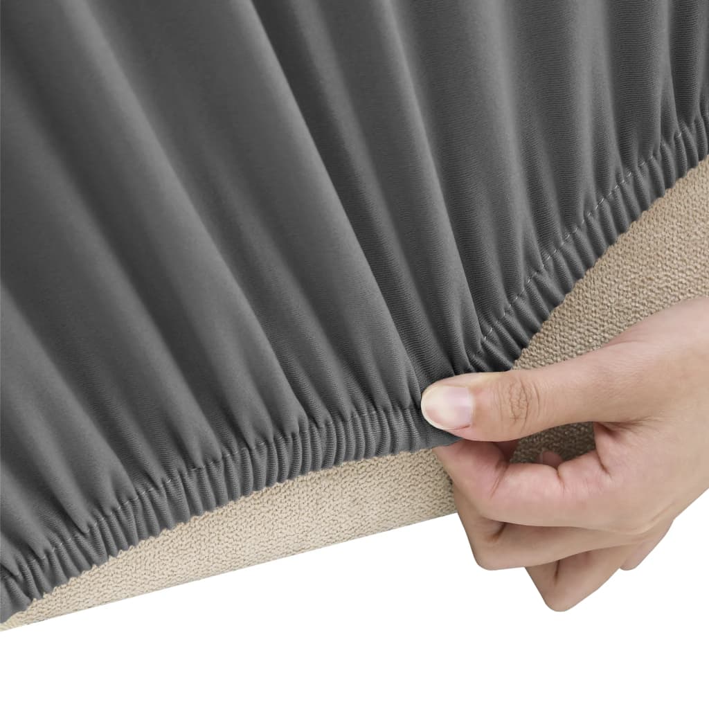 Vidaxl Bankhoes Stretch Polyester Jersey Antracite
