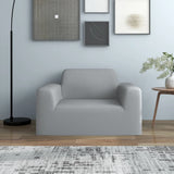 VidaXL Stretch Furniture Cover for Bank Gray Polyester Jersey