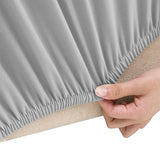 Vidaxl Three -seater bank cover Stretch Polyester Jersey Gray