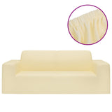 Vidaxl tweezitsbankhoes esticar jersey creme -color