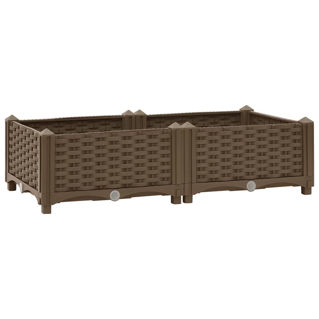 VidaXL Planter raised 80x40x23 cm Polypropylene