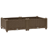 VidaXL Planter raised 80x40x23 cm Polypropylene