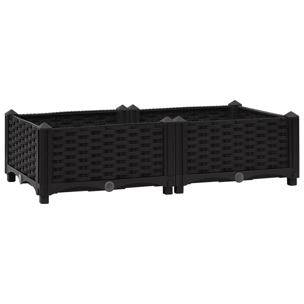 VidaXL Planter raised 80x40x23 cm Polypropylene