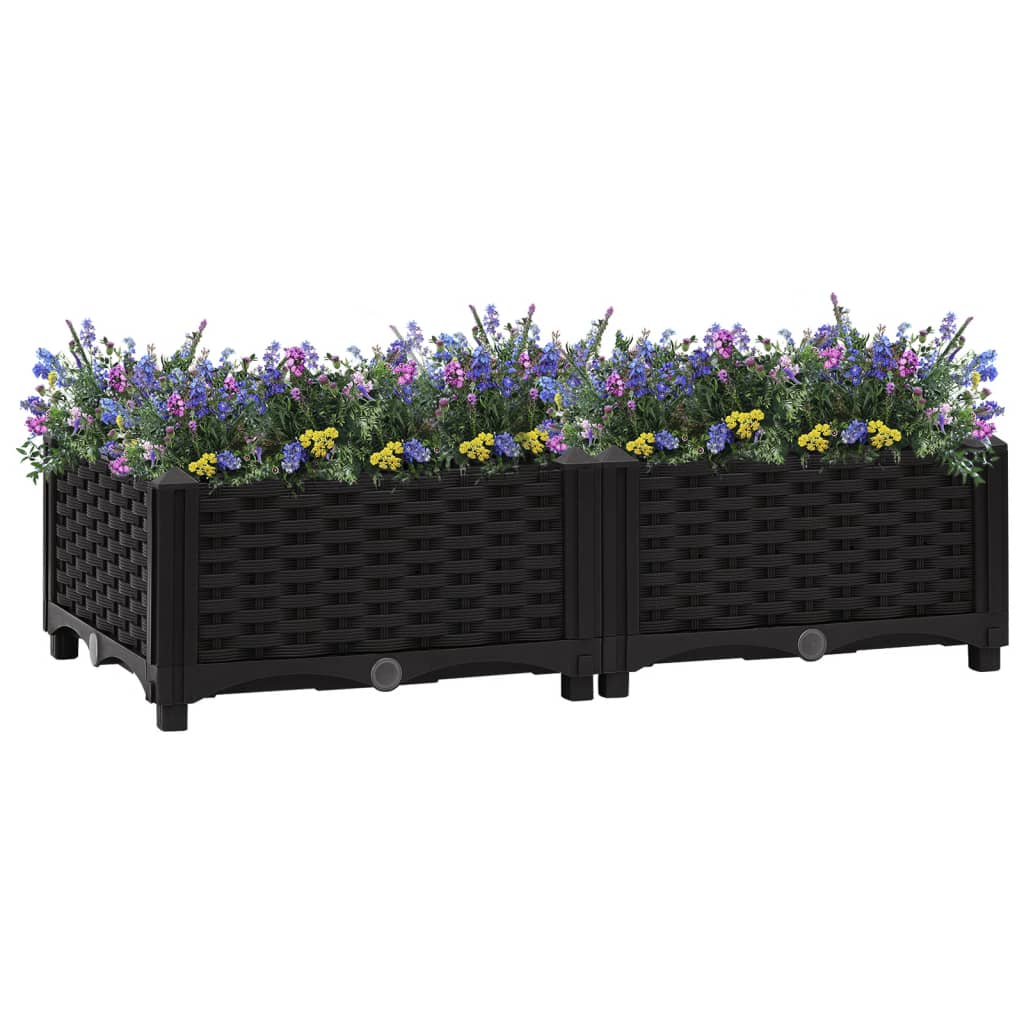VidaXL Planter raised 80x40x23 cm Polypropylene