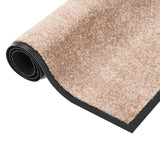 Vidaxl Doormat 80x120 cm Beige
