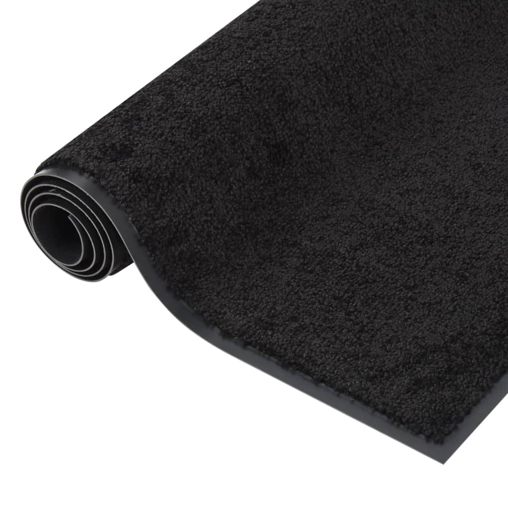 VidaXL Doormat 80x120 cm Black