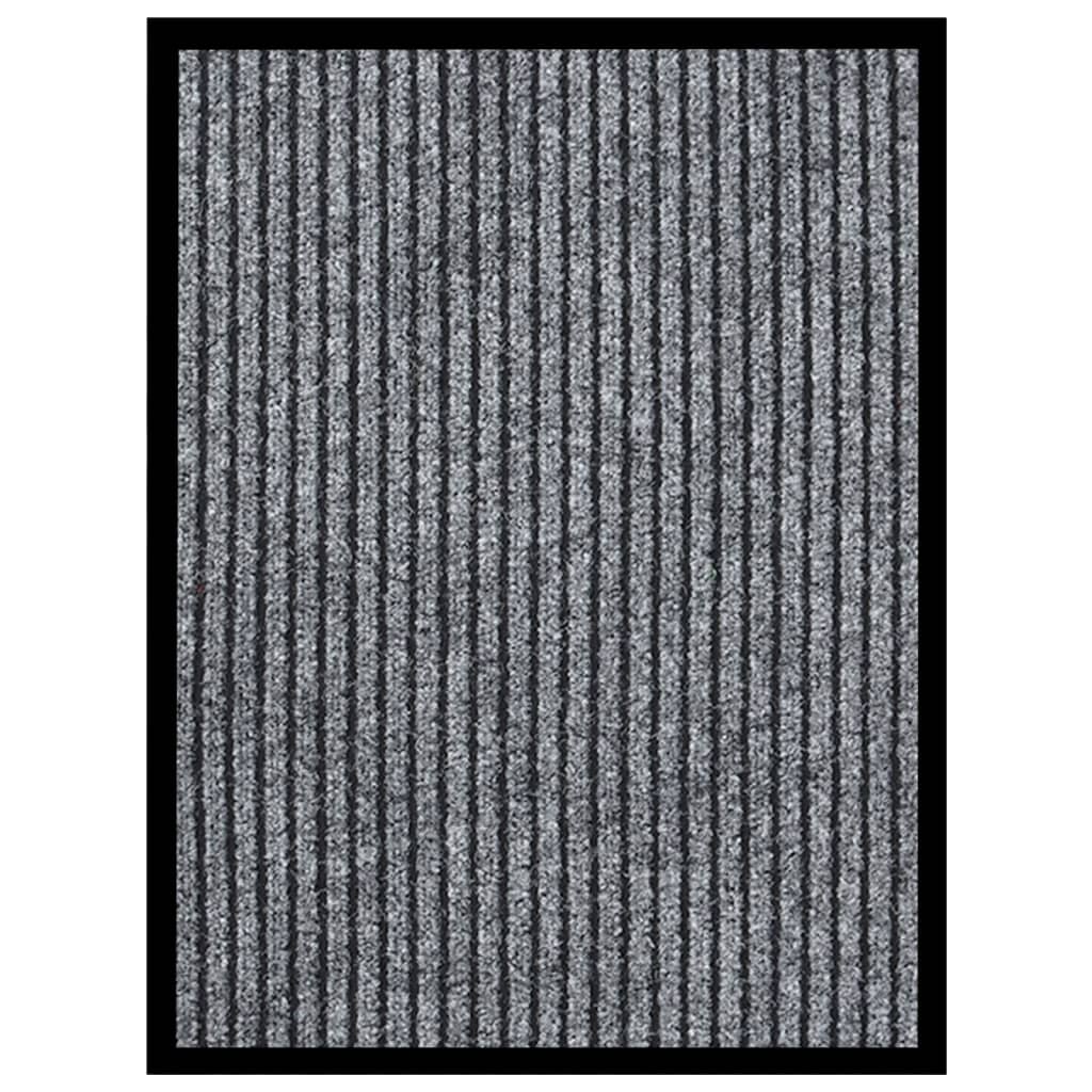 Vidaxl rohožce 40x60 cm Pruhovaná šedá