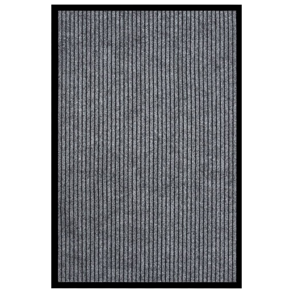 Vidaxl dörrmatta 80x120 cm randig grå