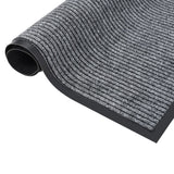 Vidaxl dörrmatta 80x120 cm randig grå