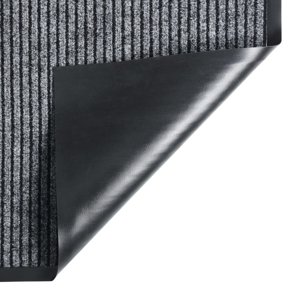 Vidaxl dörrmatta 80x120 cm randig grå