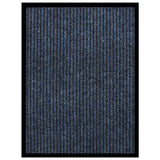 Vidaxl Doormat 60x80 cm Striped Blue