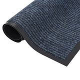 Vidaxl Doormat 60x80 cm Striped Blue
