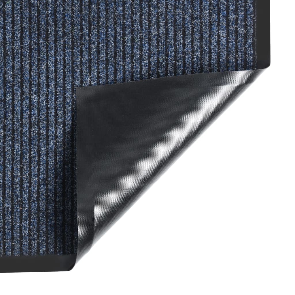 Vidaxl Doormat 60x80 cm Striped Blue