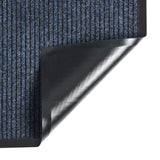 Vidaxl Doormat 60x80 cm Striped Blue