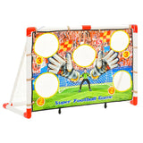 Metas de futebol de Vidaxl definidas com parede alvo 120x51x77.5 cm