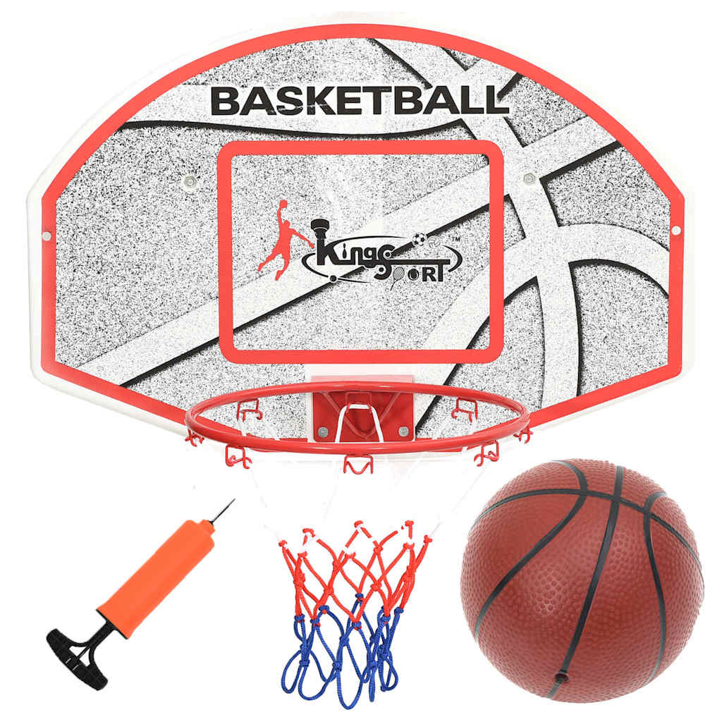 Vidaxl 5-delad basketuppsättning väggmontering 66x44,5 cm