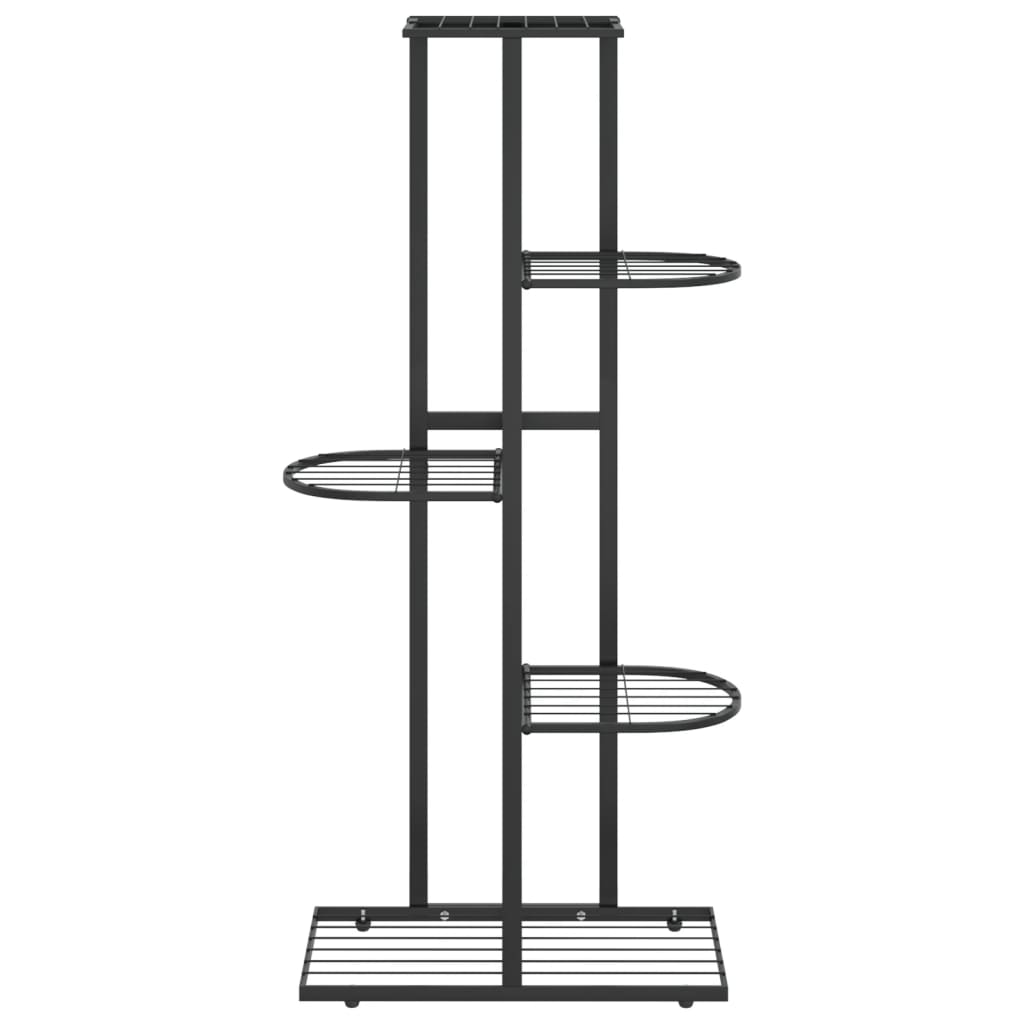 Vidaxl Flower Standard con 5 strati 43x22x98 cm di metallo nero