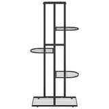 Vidaxl Flower Standard con 5 strati 43x22x98 cm di metallo nero