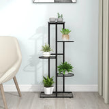 Vidaxl Flower Standard con 5 strati 43x22x98 cm di metallo nero