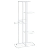 Vidaxl Flower Standard with 5 Layers 43x22x98 cm Metal White