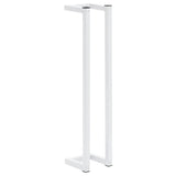 Rack de toalha Vidaxl 12,5x12.5x60 cm de aço branco