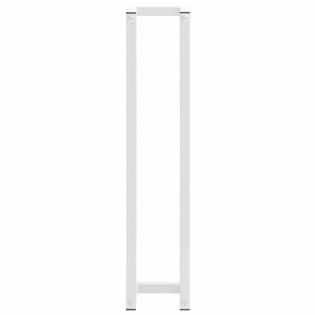 Rack de toalha Vidaxl 12,5x12.5x60 cm de aço branco