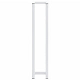 Rack de toalha Vidaxl 12,5x12.5x60 cm de aço branco
