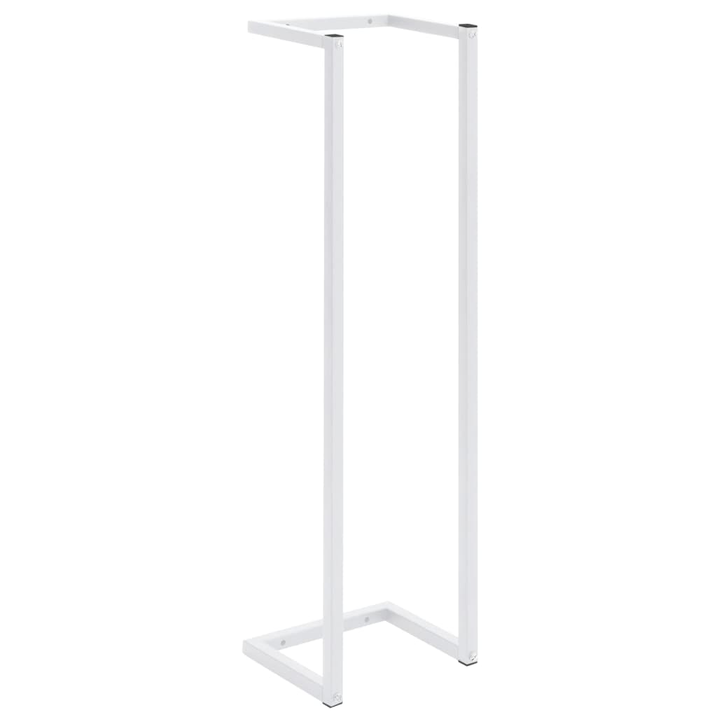 Vidaxl toalha rack 25x20x95 cm de aço branco