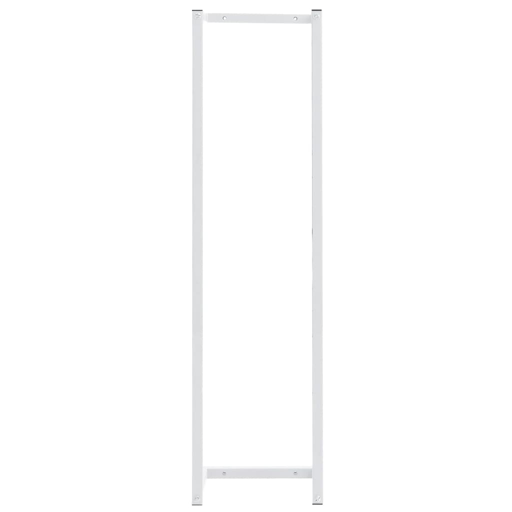 Vidaxl toalha rack 25x20x95 cm de aço branco