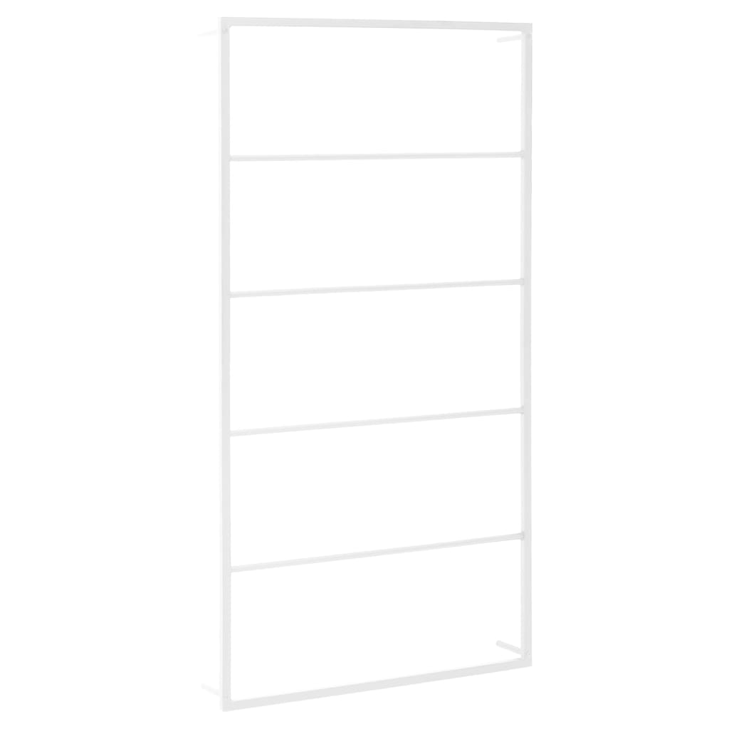 Vidaxl håndklæde rack 60x10x116 cm stål hvid