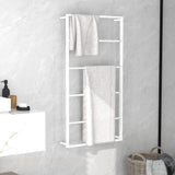 Vidaxl håndklæde rack 60x10x116 cm stål hvid