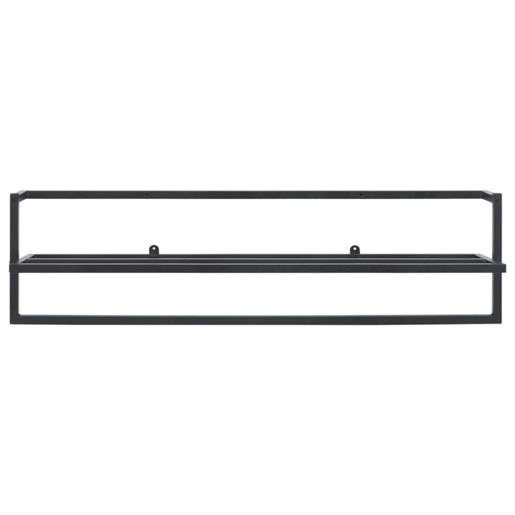Ręcznik ręcznika vidaxl 95x25x22 cm żelaza czarna