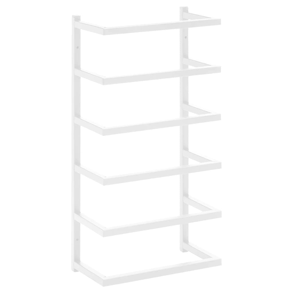 Vidaxl toalha rack 24x12x48 cm de aço branco