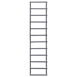 Bidaxl handduk rack 24x12x96 cm stål svart