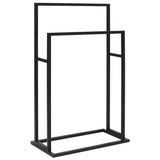 Vidaxl freestanding towel rack 48x24x78.5 cm iron black