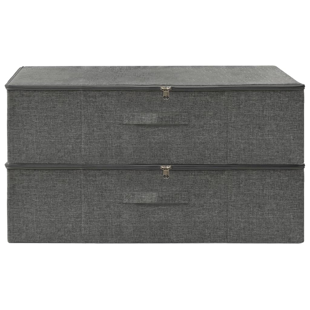 Škatle za shranjevanje Vidaxl 2 St 70x40x18 cm tkanina antracit -Sroroud