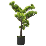 Vidaxl Artificial Plant with Pot Pinus Bonsai 60 cm Green