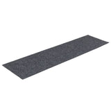 Vidaxl trappematter selvbehandle 15 stykker 76x20 cm lysegrå rektangulær