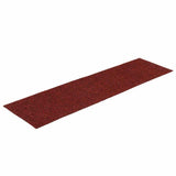 Vidaxl stair mats self -adhesive 15 pieces 76x20 cm bordeaux red rectangular