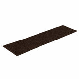 Vidaxl stair mats self -adhesive 15 pieces 76x20 cm brown rectangular