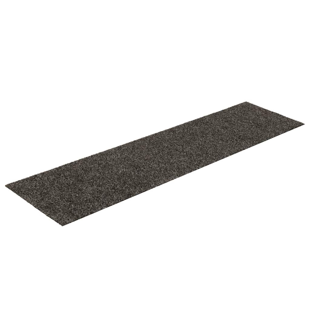 Vidaxl stair mats self -adhesive 15 pieces 76x20 cm anthracite rectangular