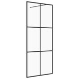 Vidaxl Walk-in sprchová zeď 100x195 cm esg-glas transparentní a černá
